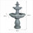 Fountains 48" H Traditional Outdoor Fountain for Garden Patio Lawn | Concrete / Cement | Gray