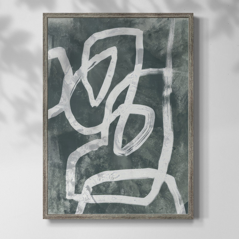 «Chalk Line I», reproduction encadrée - bois massif, H 11 po x l 9 po