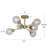 Beesley 25"W 6-Light Dimmable Sphere Semi-Flush Mount