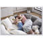 Causeuse à double profondeur courbée en S avec éponge à compression complète, chenille gris clair pour les petits appartements, capacité de 400 lb-1845198469
