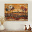 Assortiment de bouquets de fleurs, paysage de grange I - campagne, art mural en bois - sur bois de pin naturel-537907862