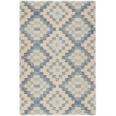 Diamond Cove Blue Hand Tufted Wool Rug