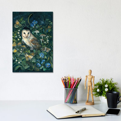Barn Owl - Wall Art Print - Wrapped Canvas
