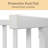 Twin Metal Platform Bed with Storage Headboard, Charging Station, LED Lights, Easy Assembly, White-1904523164-1904523166