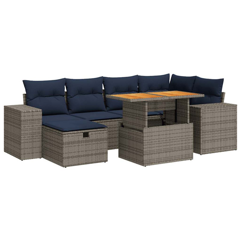 55cm Wide Patio Sofa with Cushions