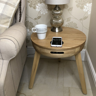 Yoakum End Table with Built-In Outlets