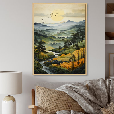 «Balom Countryside Misty Morning Patchwork I», reproduction