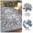 Reversible Outdoor Area Rug, Waterproof, Easy Clean, UV Resistant Patio Mat, Washable Garden Carpet for Beach, Porch, Backyard-420945003-420945002