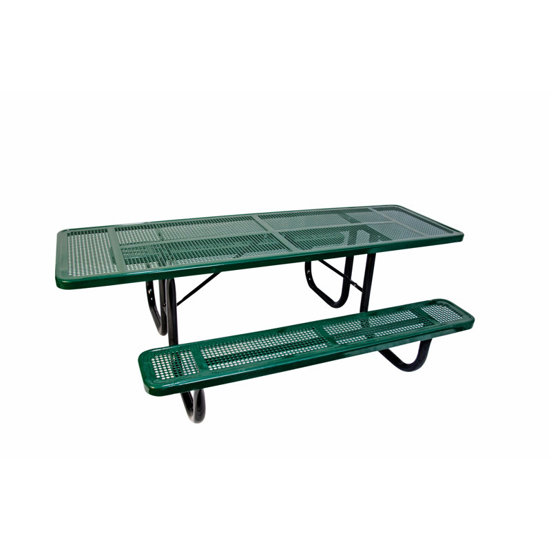 Table de pique-nique Pollitt, Noir / Vert
