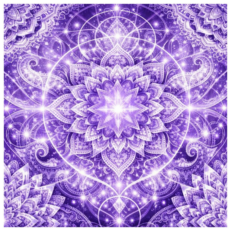 Coussins à double face mauve complexe Intricate, 16 x 16 pouces