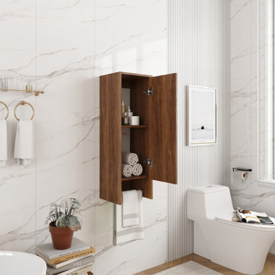 Armoire murale avec porte-serviettes mural
