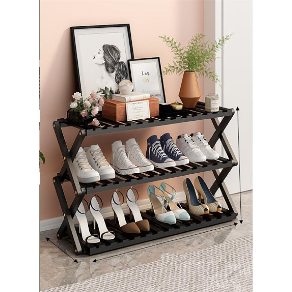 3-Tier 12 Pair Shoe Rack Rebrilliant Finish: Bronze