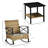 Outsunny 3 Piece Patio Rocking Chair Set