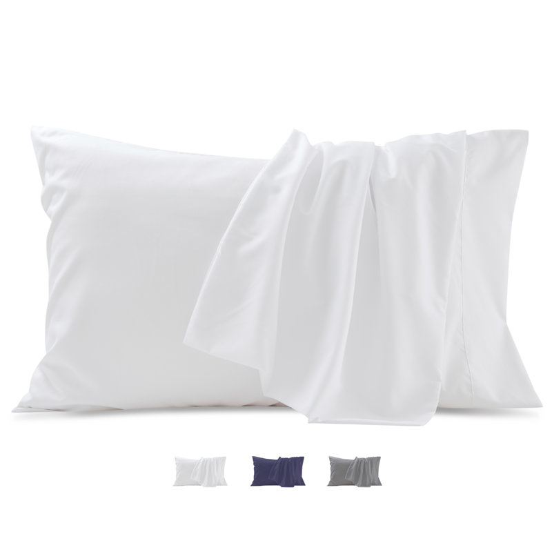 Double Brushed, Skin-Friendly Pillowcase set, White, Queen Pillow Case