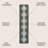 Katriel Minimalist Geometric Machine-Washable Dark Green/Light Gray Rug-610079130