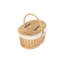 Wicker Oval Picnic Basket with Lining