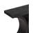 Solid Mango Wood Console Table, Black