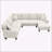 108*85.5" Modern U Shape Sectional Sofas