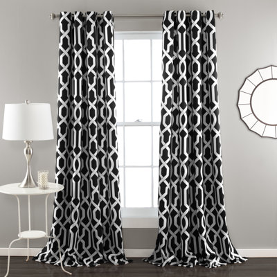 Trellis Room Darkening Curtain Pair