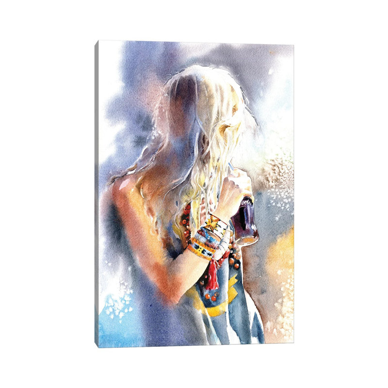 Look Back by Marina Ignatova - Wrapped Canvas Gallery-Wrapped Canvas Giclée, 30.48 cm H x 45.72 cm W