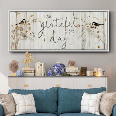 Heaven and Nature Grateful- Framed Canvas