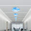 Daysia Surface mounted SKY LED Ceiling Light, 2D Printed SKY Light Shade 24W, 6500K, IP20