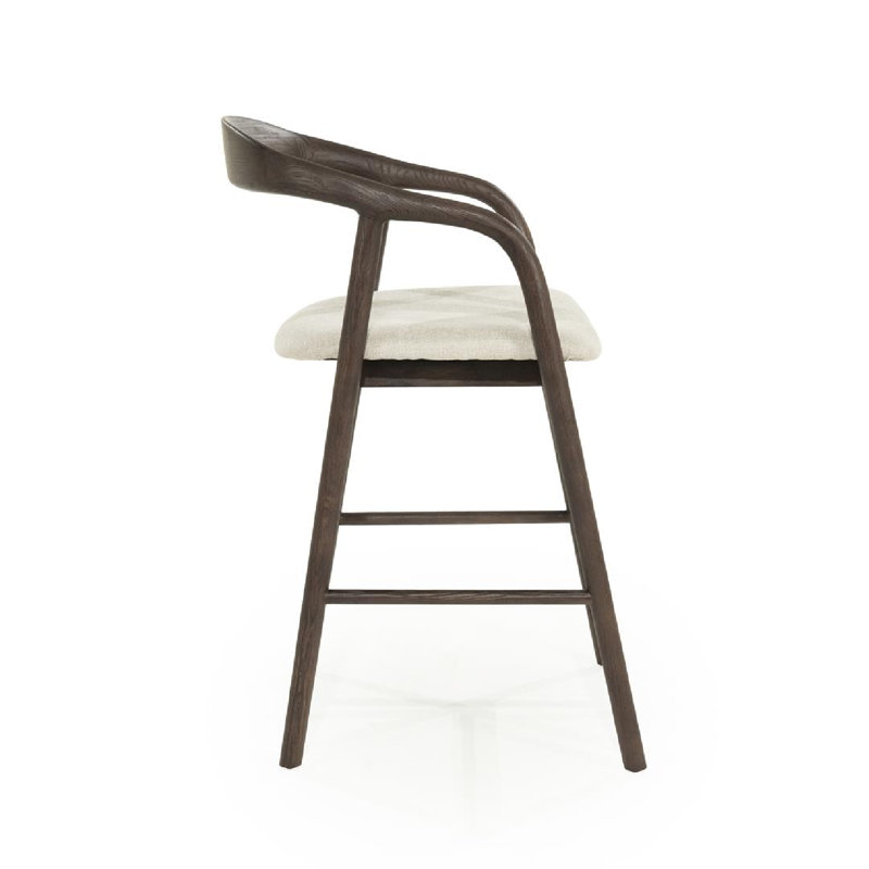 Rayven Barstool High, Walnut, Counter Stool (26" Seat Height)