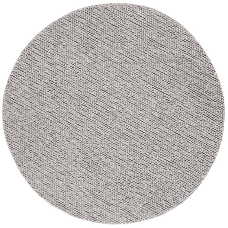 Elle Handmade Wool Silver Rug