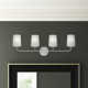 Fitz 4 Light Frosted Dimmable Vanity Light