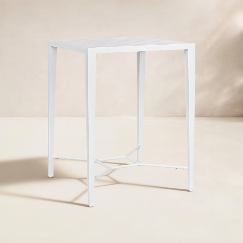 Uttermost Montellano White Outdoor Bar Table