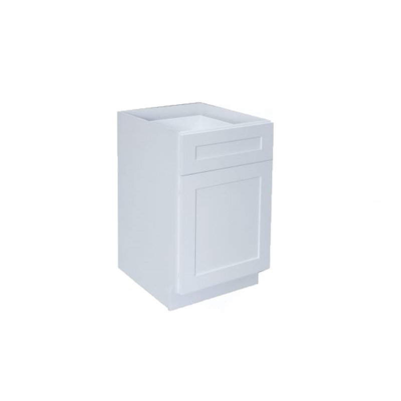 18” W Ready-to-Assemble Shaker Style Base Cabinet, White