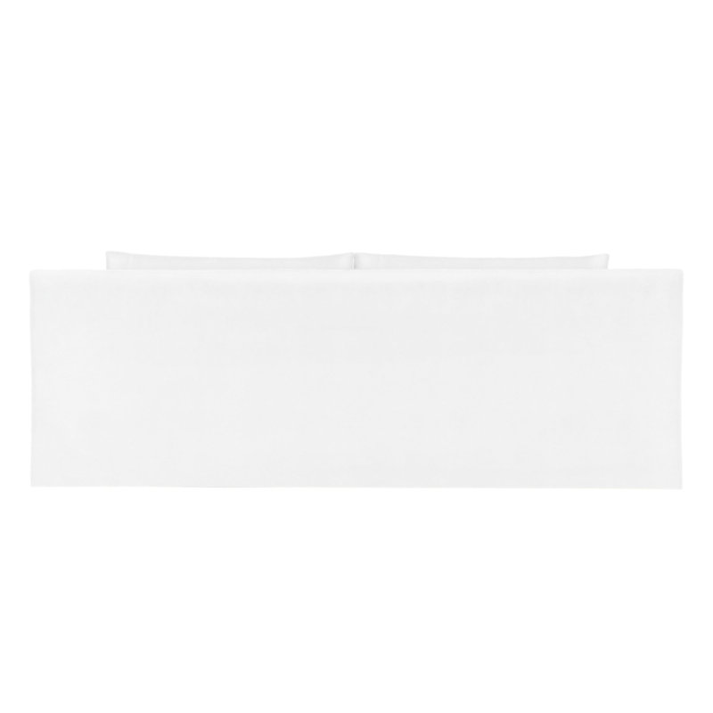 Mulberry Square Track-Arm Sofa with Flange Seam, Box Weave Linen Silver Streak, 33" H x 96" W x 45" D, Weathered