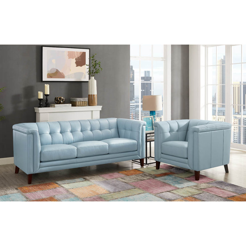 2 - Piece Leather Living Room Set