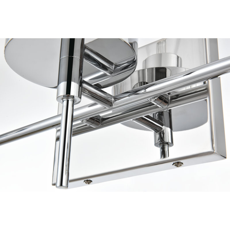 Éclairage pour meuble-lavabo à intensité variable Annisha, Chrome, H 11 po x l 24 po x P 24 po, 3 lumières
