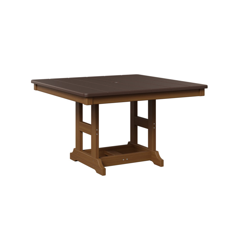 Table carrée berlinoise pour enfants 33 po Berlin, Chocolat / Brun, Teck naturel
