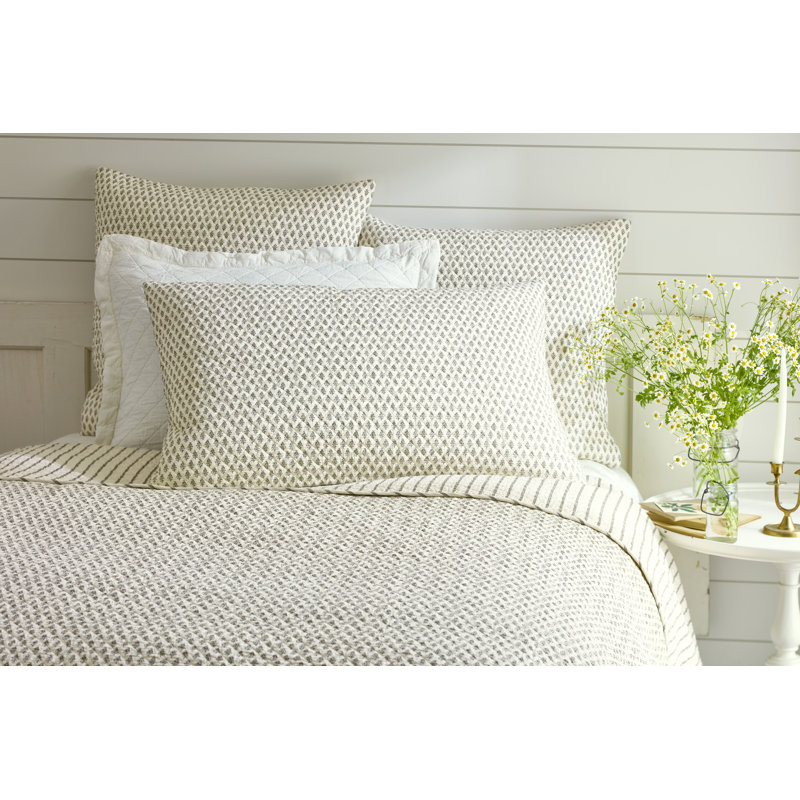 Bentley Cocoa Brown Block Print Sham, King