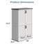 4 Ft. W X 2 Ft. D Outdoor Resin Vertical Storage Shed-109026530