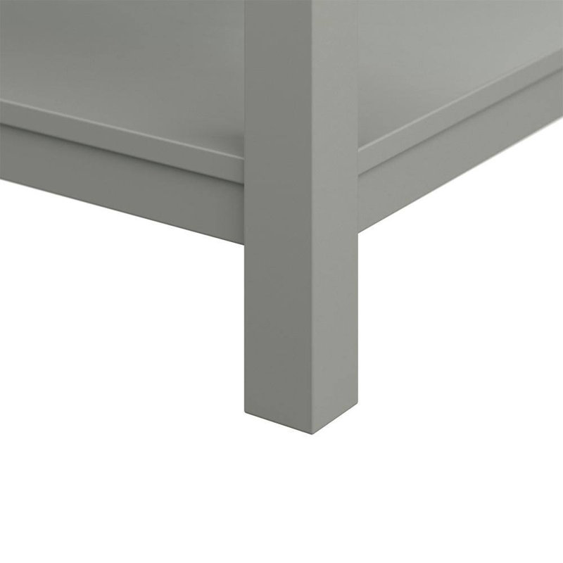 Keisha 61'' Double Bathroom Vanity with Carrara Marble Top, Gray