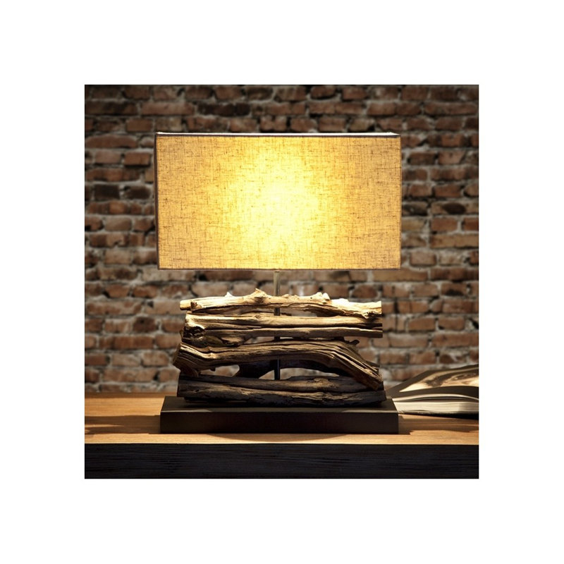 Nyla 40cm Dark Brown Table Lamp