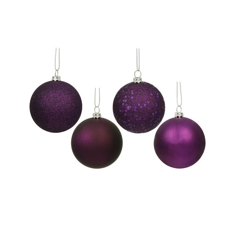 Holiday Décor Ball Ornament, Purple Plum