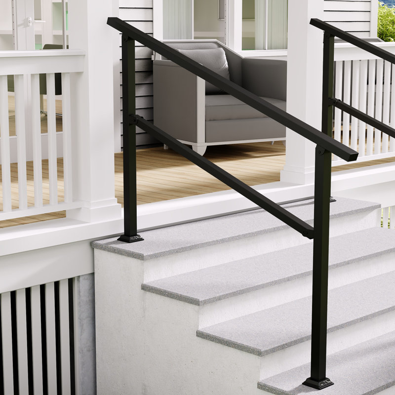 Ensemble de 2 rampes d'escalier pour rampe d'extérieur