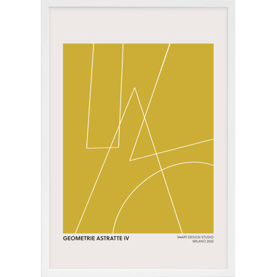 Geometric Abstraction In Yellow by Romina Gadler