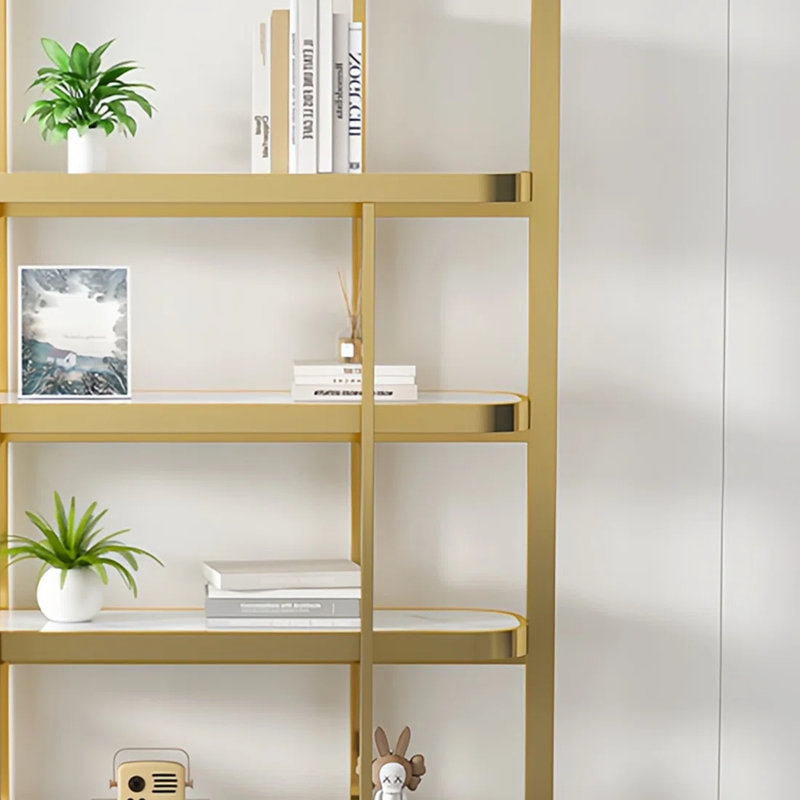 Une bibliothèque luxueuse et haut de gamme, (4 tablettes) H 78,7 po x l 47,2 po x P 13,7 po