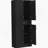 Freestanding Kitchen Pantry Cabinet With Drawer And Adjustable Shelves, Distressed Black Finish For Extra Storage And Style