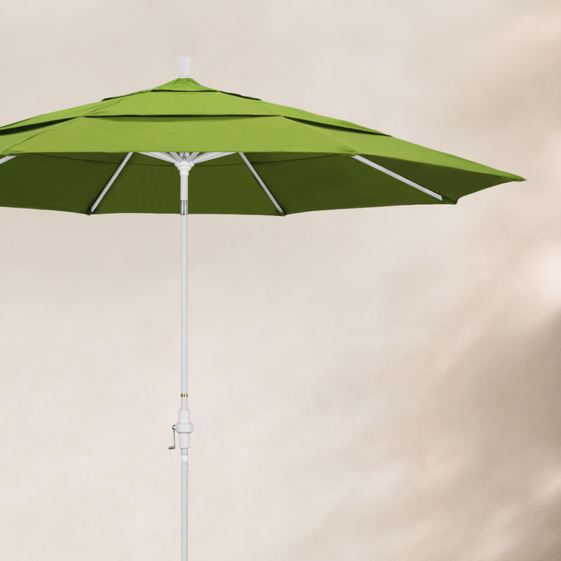 Parasol de marché Broadmeade octogonal Sunbrella, Blanc mat, Toile Sunbrella® ara