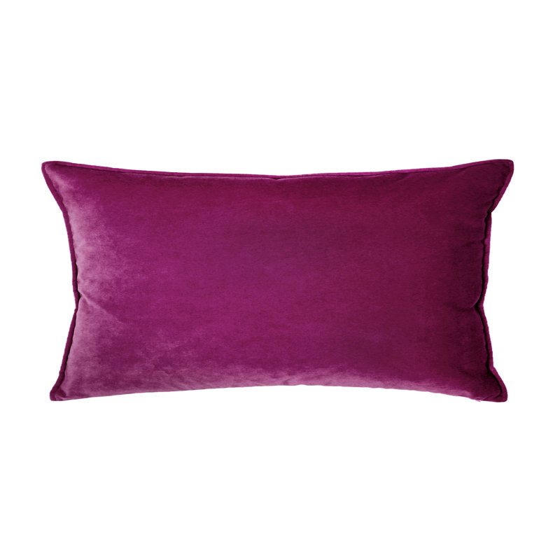 Franklin Washable Velvet Square Pillow Cover & Insert , 12"H x 26"W, Tremiere