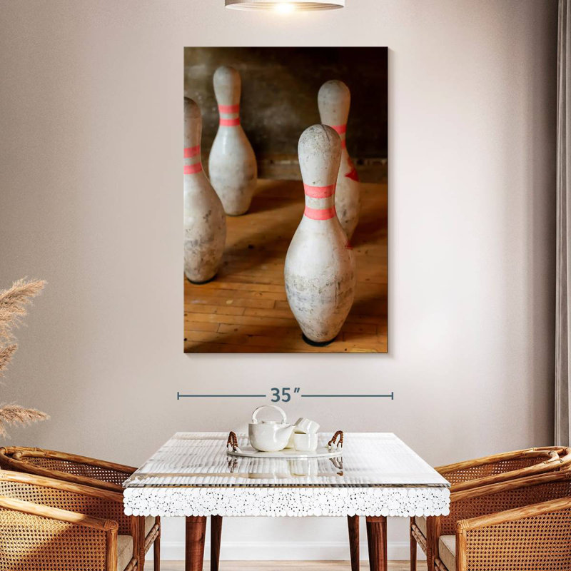 Sireci Old Bowling Pin Set, 45" H x 30" W
