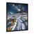 Cadre simple noir, bois massif