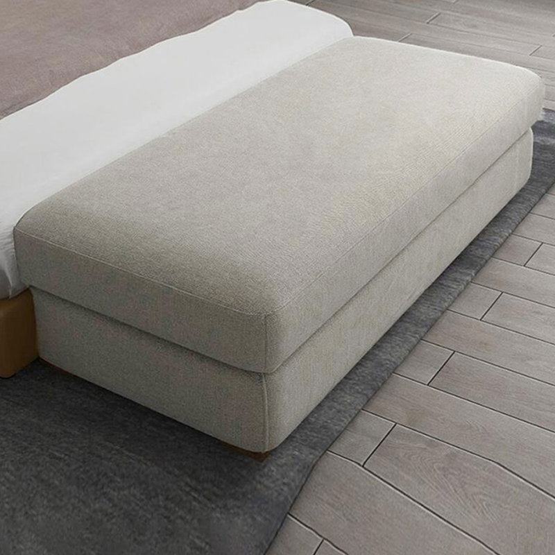 Banc rembourré gris clair, Gris clair