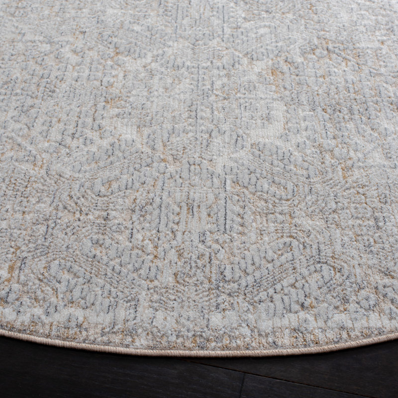 Tapis à motif géométrique Martha Stewart Sabrina, Rond 6 pi 7 po